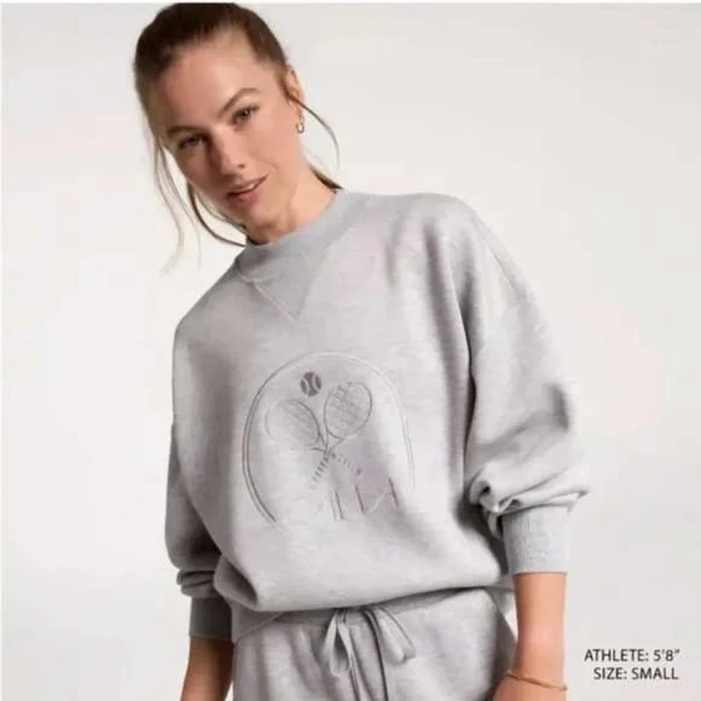 Calia Womens Pique‎ Scuba Crew Sweatshirt Size XXL Tennis Pickleball Comfort NEW